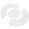 uxcell Per Wall Split Flange 115mm/4.5" OD, 1 Pcs Piastra Bianca