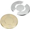 uxcell Per Split Flange da Parete 115mm/4.5", 2 Piastre Scudetto Oro/Argento