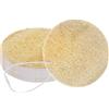 uxcell 10 Pezzi Spugna Loofah Naturale 3.4x3.4x0.7'' per Cucina Bianca con Corda
