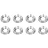uxcell 8 Pezzi per M6 Rondelle Cilindriche, 3.2x16mm Acciaio Inox 304, Argento