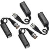 uxcell 2 Pair Balun Passivo BNC a UTP Cat5/5e/6 per Trasmettitore HD
