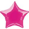 Unique Party 53327 - 50 cm Palloncino a Elio in Foil a Forma di Stella Color Rosa Shocking