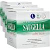 Saugella Assorbenti Cotton Touch Notte, 12 Assorbenti Cotone Notte con Ali, Azione Antibatterica, Antiodore e Lenitiva (Confezione da 4)