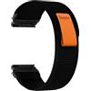 Garmin Cinturino Nylon 26mm per Garmin per Fenix 8 7X 6X 5X - per facile Attacco Stacco