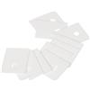 uxcell Allumina Ceramica Lastra Isolante Lastra 10pz 3,8mm Foro 22x17x0,65mm