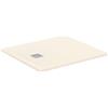 Ideal Standard - Ultra Flat S+, Piatto doccia rettangolare ultrasottile in resina effetto pietra, 100x90cm, Ideal Solid, Scarico lato corto, Sabbia