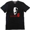 T-shirt Franco BARESI 6 il capitano anni 80 90 tifoso milanista nera curva sud
