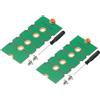 uxcell 2Pcs Adattatore Estensione M2 SSD per Trasferimento 2230 con Cacciavite Verde