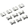 uxcell Micro USB Tipo B Connettore 5 Pin Femmina Spina 90 Gradi 5,6x7,5x3,4mm 10pz