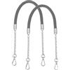 2Pcs 62cm Cinturino Borsa PU (Grigio Scuro) per Fiat 97-01