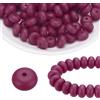 uxcell 110 Perline in Silicone 14mm Lenticchie Bulk, Borgogna per Focal Beads