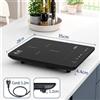 IsEasy 35cm Piastra a Induzione portatile Fornello induzione Touch Timer 2100W