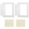 uxcell Pannello accesso per drywall 5.71x4.53 pollici 2 porte con nastro bianco