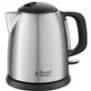 Russell Hobbs Bollitore elettrico 2400W (1Lt) ADVENTURE Compatto Black e Silver 24991 70