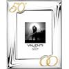 valenti Cornice in Argento Valenti Nozze D'Oro 50 Anniversario Matrimonio 13 x 18 cm