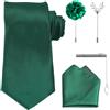 5 PCS Cravatte Eleganti Per Uomo Cravatta Da Fazzoletto Taschino Combinati