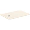 Ideal Standard - Ultra Flat S+, Piatto doccia rettangolare ultrasottile in resina effetto pietra, 120x80cm, Ideal Solid, Scarico lato corto, Sabbia