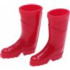Stivali da pioggia in miniatura per bambole, scarpe realistiche in silicone per