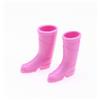 Stivali da pioggia in miniatura per bambole, scarpe realistiche in silicone per