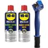 WD-40 Kit Pulitore + Grasso Catene Moto WD-40 Specialist Spray 400 + 400 ml + Spazzola