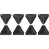 uxcell Corner Protector PP Plastica 3.9" x 3.9" x 3.9" Nero 16pz