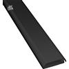 Canalina Copricavi Parete Nero Coprifili TV Verniciabile Adesiva 60x15mm 1 Metro