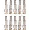 uxcell 10 Pezzi Connettori BNC Maschio 6mm per RG59 RG6, Terminali Coassiali Dorati