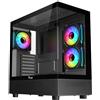 Itek CASE ITEK SHOWBUI 42B GAMING TOWER, ATX, 3x12cm ARGB fan, 2xUSB3, TYPE-C,SYDE &