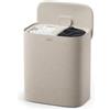 Joseph Joseph Tota 2 Twin Cesto Portabiancheria 90L a 2 Scomparti Beige