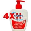 AMUCHINA 4 X AMUCHINA Sapone Liquido Disinfettante per Mani 250 ml