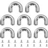 8Pcs Connettore Cinghia per Fiat (Grigio, 0.6x0.2")