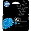 HP 951 Ciano, Cartuccia Inchiostro Originale | Compatibile con HP OfficeJet Pro 251, 276, 8100, 8600, 8610, 8616, 8620, 8640, 535 pagine (CN050AE)