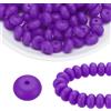 uxcell Perle in silicone 110pz 14mm lenticchie sfuse colore viola uva