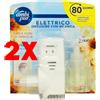 AMBIPUR 2 X AmbiPur Diffusore Elettrico + Ricarica Oro e Fiori di Vaniglia 20 ml