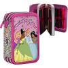 Futura Astuccio Disney Principesse completo 3 zip scuola elementare pennarelli Giotto