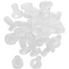 uxcell 25pcs 5mm Clear Flat Soft Stem Bumper Glide Patio Outdoor Furniture Chair Desk
