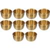 uxcell 10 Pcs Piattini Salsa Acciaio Inox, 3 Pollici Dorati per Condimenti