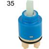 Lever Misura 40mm: Diametro 3,9cmx6,9cm Rubinetto Leva Bobina Miscelatore 40/35mm per