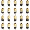 uxcell 20 Pcs Presa Audio TRS 3.5mm Dorata Verticale con Dado Esagonale per Connettori