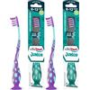 Aquafresh Spazzolino Junior sviluppato da esperti per Bambini 6-12 anni denti da latte e permanenti (Confezione da 2)