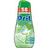 Pril Pril Gel Green Tutto in 1, Detersivo Lavastoviglie In Gel, 52+6 Lavaggi