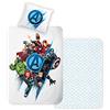 Disney Home Avengers Set di biancheria da letto double-face, 135 x 200 cm, federa 80 x 80 cm, super morbida, 100% cotone, biancheria da letto Avenger, morbida e piacevole sulla pelle