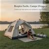Tenda da Campeggio Automatica Impermeabile Pop-Up 2-4 Posti - per vacanze