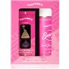 Carfume Classics Sweet Bubblegum Set Profumatore Auto Diffusore e Spray | Note di bubblegum, lampone e zucchero candito - flacone rosa in vetro da 5 ml con tappo in legno, durata 4-6 settimane