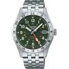 Seiko Orologio automatico da uomo Seiko 5 Sports Field GMT HDB001J Olive Drab argento