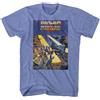 Bionic Commando Cover T-Shirt Manica Corta Heather Blu Uomo Adulto Preshrunk