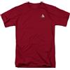 Star Trek - Tng Comando Emblema - Adulto Unisex T-Shirt - Rosso