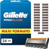 Gillette Lamette Proglide, 24 Cartucce per Rasoio Barba Uomo, Multicolore