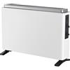 Midea NDK20-21AE Stufetta Elettrica Basso Consumo Termoconvettore Elettric Slim Style Stufa Elettrica 2000W, 3 Livelli di Potenza, Silenzioso, Funzione Antigelo, Bianco