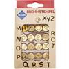 Glorex 6 1671 005 - Set di Ferri per marchiatura Pebaro in Ottone, 16 Pezzi con Lettere dalla M alla Z, Adatti per avvitare i Ferri per marchiatura Pebaro